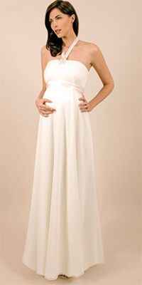 Самые модные свадебные платья для беременных. ФОТО