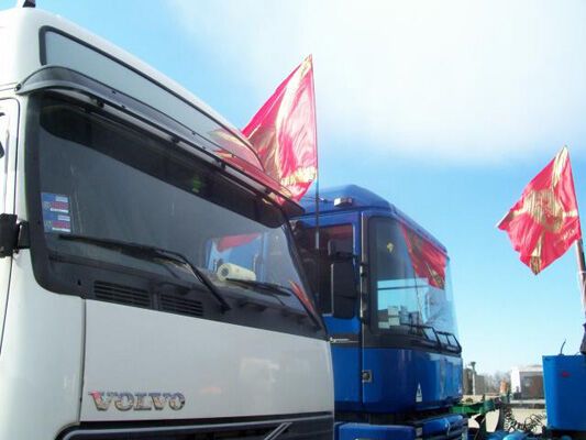 Автоперевозчики перекрыли трассу Одесса - Киев
