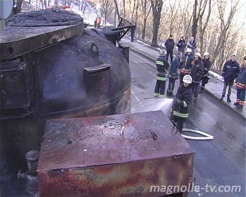 В центральной части города взорвался "ЗИЛ"