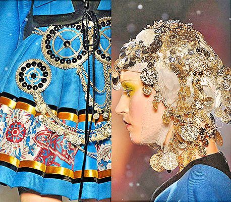 John Galliano на Паризькому Тижні моди: фрагменти нарядів