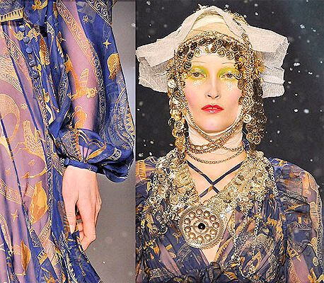 John Galliano на Паризькому Тижні моди: фрагменти нарядів