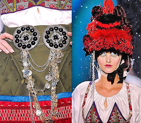 John Galliano на Паризькому Тижні моди: фрагменти нарядів