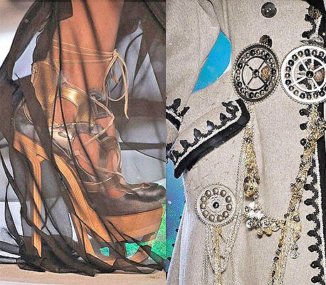 John Galliano на Паризькому Тижні моди: фрагменти нарядів