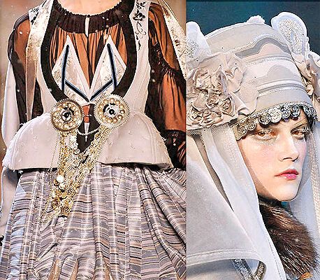 John Galliano на Паризькому Тижні моди: фрагменти нарядів