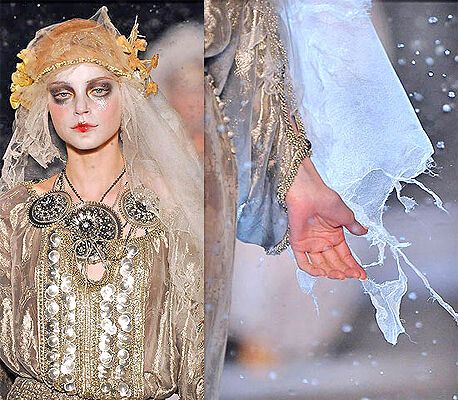 John Galliano на Паризькому Тижні моди: фрагменти нарядів