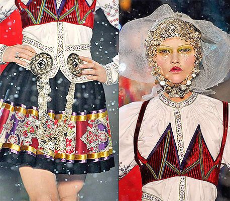 John Galliano на Паризькому Тижні моди: фрагменти нарядів