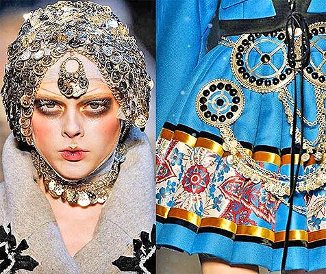 John Galliano на Паризькому Тижні моди: фрагменти нарядів