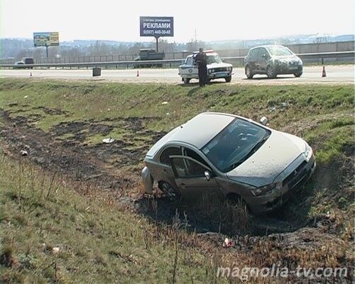 Водителя "Мицубиси" подвело колесо