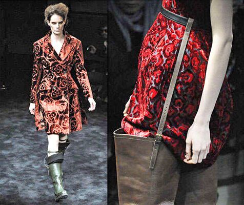 Вантажний "випалений" оксамит - модний тренд сезону