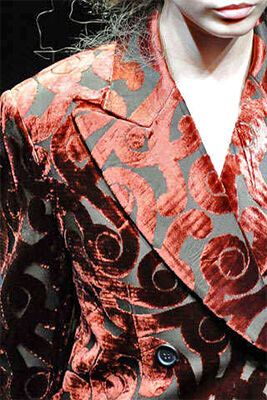 Вантажний "випалений" оксамит - модний тренд сезону