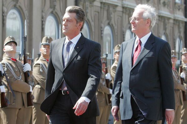 Ющенко официально встретился с президентом Венгрии