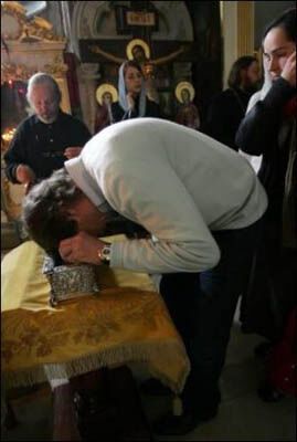 Семин побывал в Лавре перед матчем с "Шахтером" (фото)