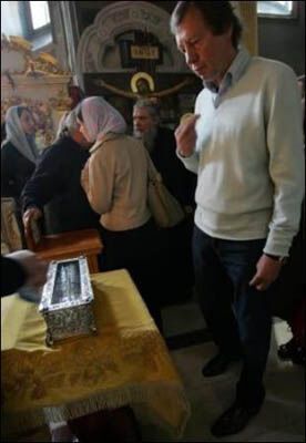 Семин побывал в Лавре перед матчем с "Шахтером" (фото)