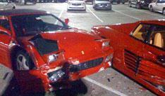 Школьники разбили одну Ferrari о другую