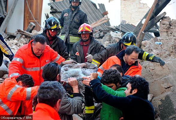 В Италии снова произошло землетрясение, 30 апреля 2009