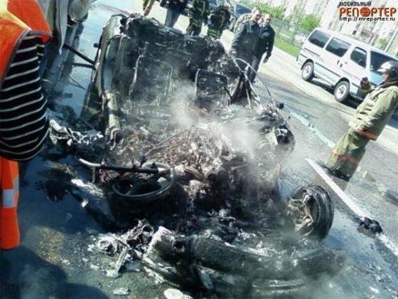 Ferrari за 650 тыс. евро сгорела через час после покупки