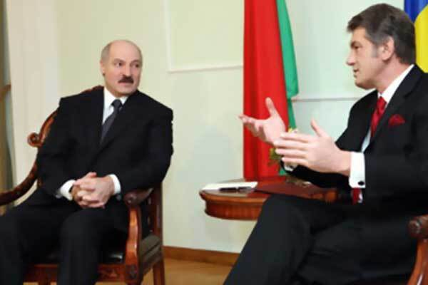 Ющенко и Лукашенко уединились в Гомеле