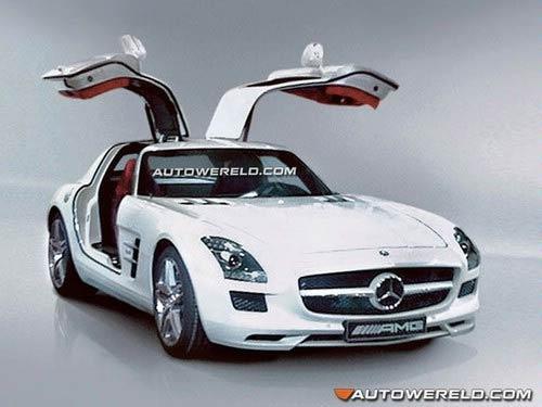 Появились первые фото суперкара Mercedes SLS AMG