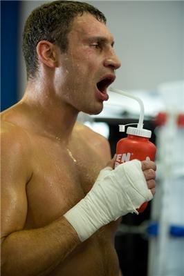 Тренировки Кличко: спарринги, "железо", бассейн (фоторепортаж) 