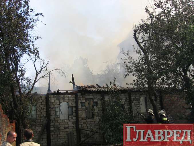 В частном секторе на Печерске горели дома (ФОТО)