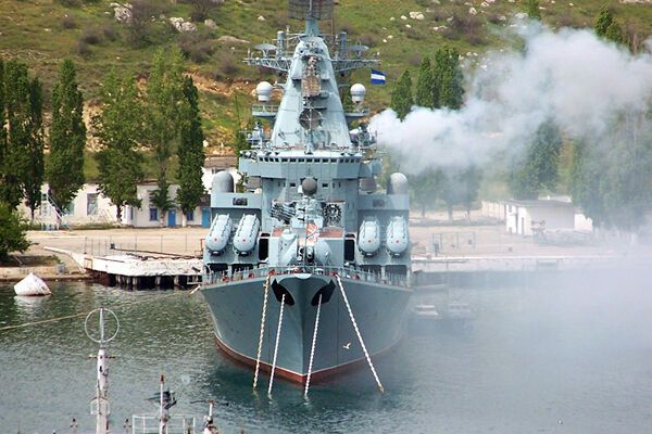 На флагмане Черноморского флота произошел взрыв