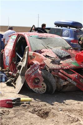 Жуткая авария на ралли "Дакар" (фото)