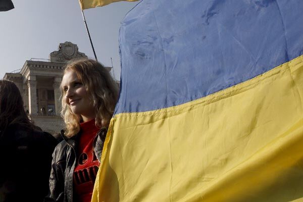 Российские украинцы протестуют против "газовой войны"