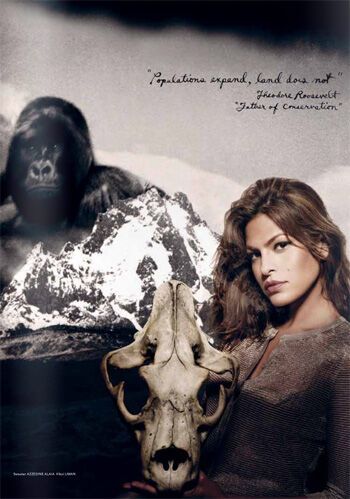 Ева Мендес и дикая Африка в новой фотосессии