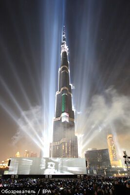 Открытие самого высокого здания мира в Дубае