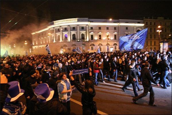 Массовые беспорядки после победы Зенита