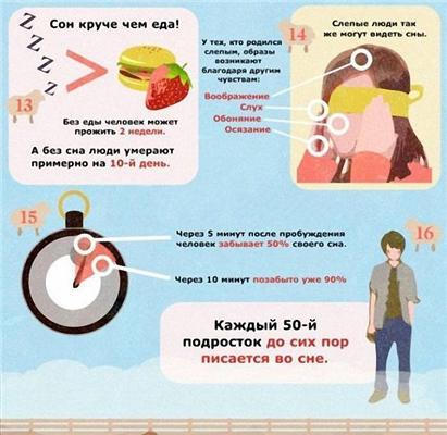 Цікаві факти про сон