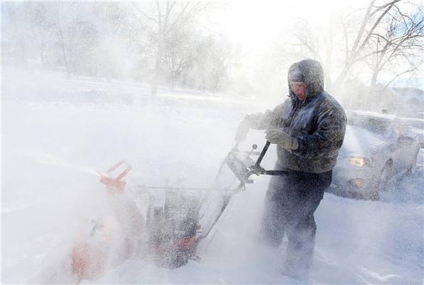 Снігова буря на Середньому Заході США 