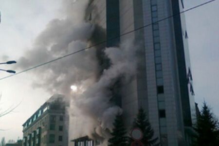 В Киеве горела налоговая 