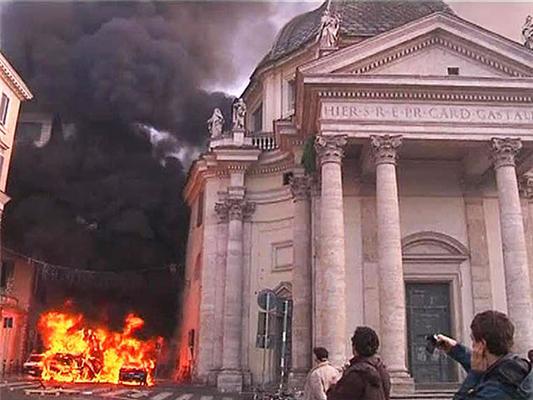 Заворушення в Римі: постраждали близько ста людей