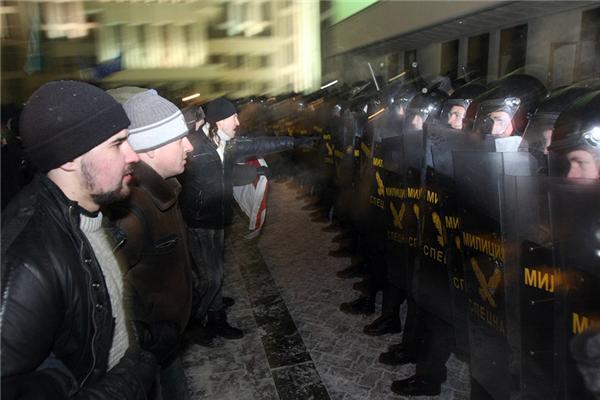 Акції опозиції після виборів Білорусі в Мінську