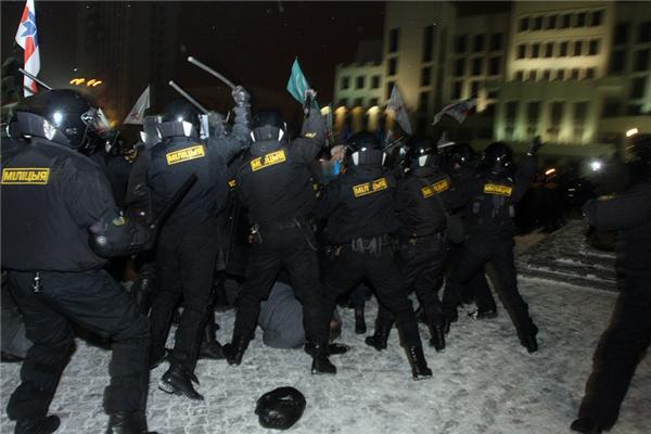 Акції опозиції після виборів Білорусі в Мінську