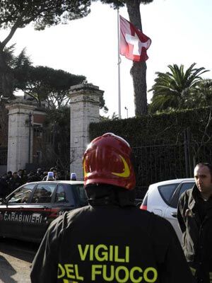 В Риме взорвали посольство Швейцарии