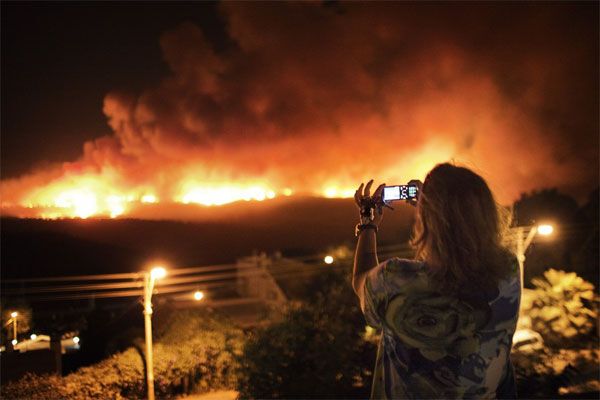 В Израиле продолжает бушевать пожар. ФОТО. ВИДЕО