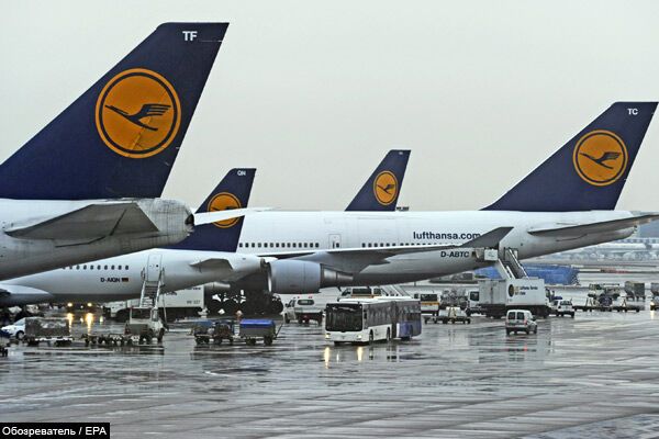 Lufthansa скасувала рейси Київ-Франкфурт і Київ-Мюнхен