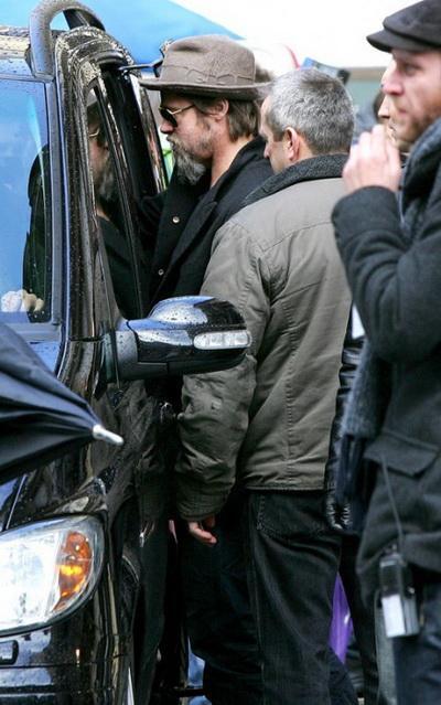 Анджелина Джоли на съемках «Туриста»