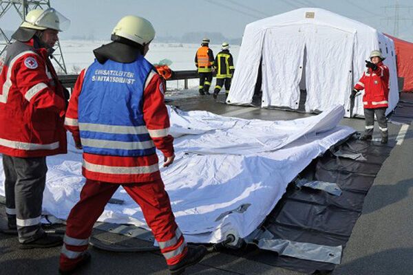 У Німеччині в ДТП потрапило 130 машин. ФОТО