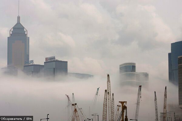 Гонконг потонув у тумані. ФОТО