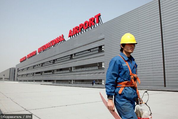 Новый терминал Шанхайского аэропорта Хунцяо. ФОТО