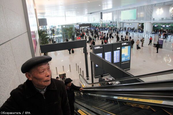 Новый терминал Шанхайского аэропорта Хунцяо. ФОТО
