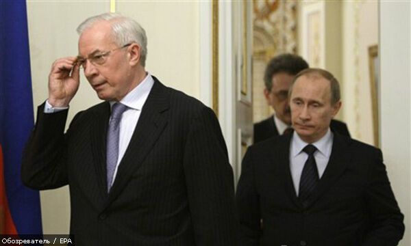 Азаров VS Путін: битва за газ. ФОТО