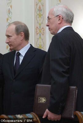 Азаров VS Путін: битва за газ. ФОТО