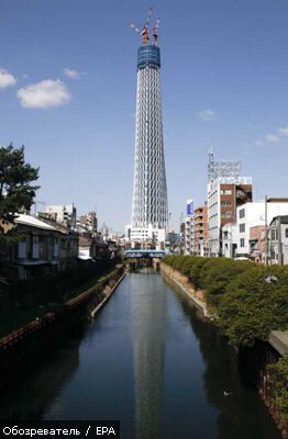 Токио Скай Три стала самым высоким сооружением в Японии