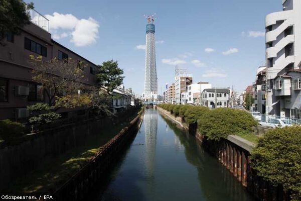 Токио Скай Три стала самым высоким сооружением в Японии