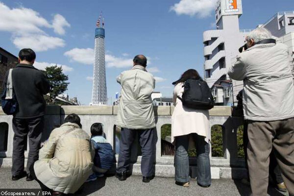 Токио Скай Три стала самым высоким сооружением в Японии
