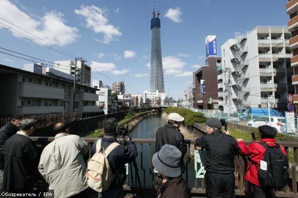 Токио Скай Три стала самым высоким сооружением в Японии